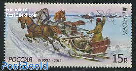 Europa, postal transport 1v