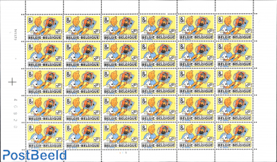 Tin Tin m/s (with 30 stamps)