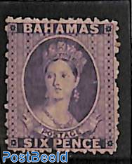 Six Pence, violet, perf. 12.5, used
