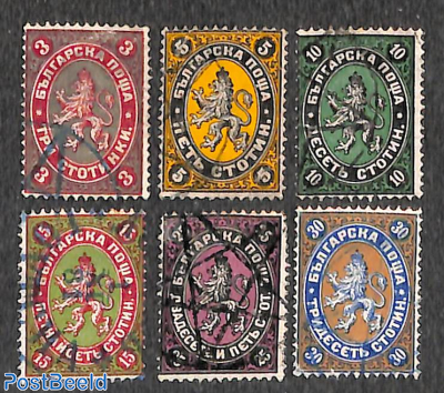 Definitives 6v, used