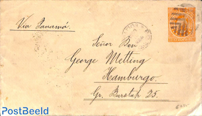 Envelope 10c, sent to Hamburg