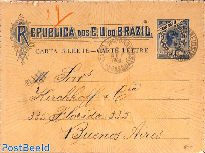 Letter card to BUENOS AIRES