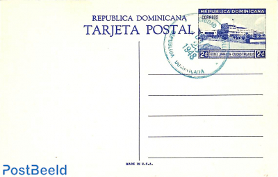  Illustrated Postcard 2c, unused with postmark