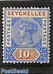 10c, type II, Stamp out of set