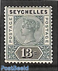 13c, Type II, Stamp out of set