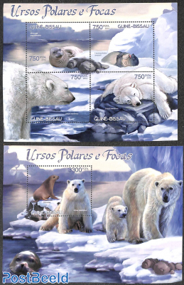 Polar bears and seals 2 s/s