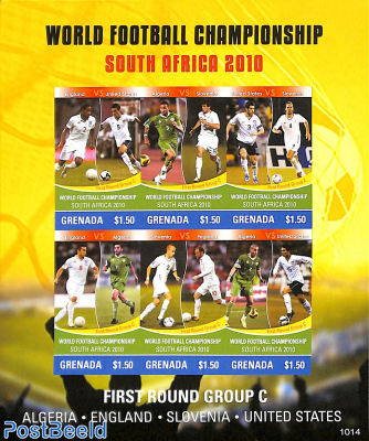 WC Football 6v m/s, imperforated, Group G