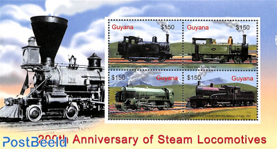 200 years Steam locomotives 4v m/s
