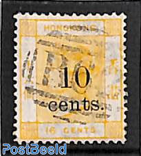10 Cents on 16c, used