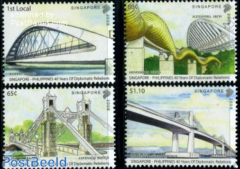 Bridges 4v, joint issue Philippines