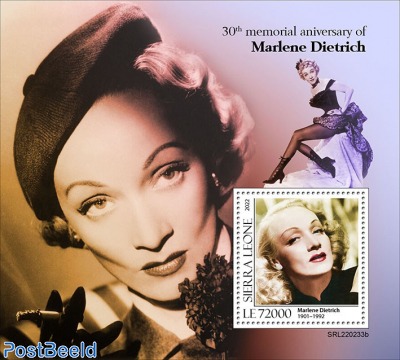 30th memorial anniversary of Marlene Dietrich