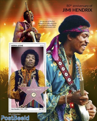 80th anniversary of Jimi Hendrix
