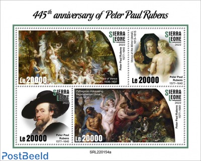 445th anniversary of Peter Paul Rubens