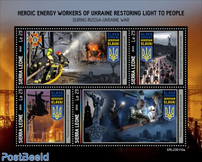 Ukrainian heroic energy savers - workers