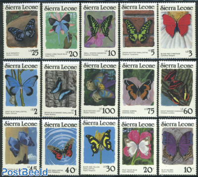 Butterflies 15v (without year)