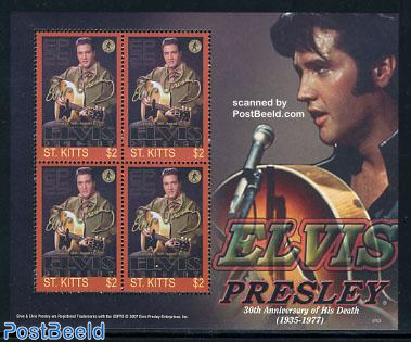 Elvis Presley m/s (with 4 stamps)