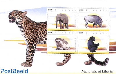 Mammals of Liberia 4v m/s