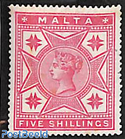 5sh, unused, some brown spots