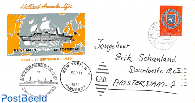 Holland Amerika Lijn 3 sept 1959, special cover