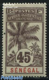 45c, Stamp out of set