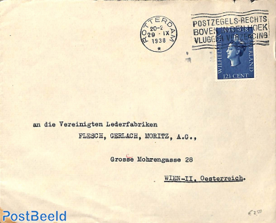 Letter to Austria with NVPH No. 312