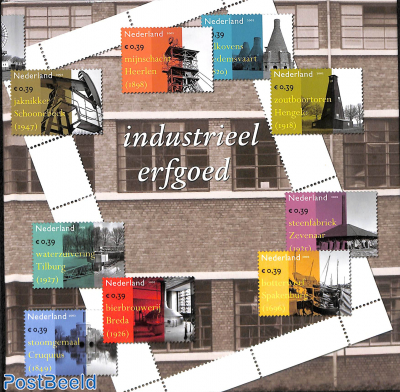 Theme book No. 9, Industrieel erfgoed (book with stamps)