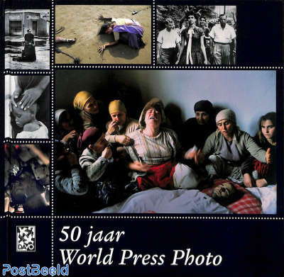 Theme book No. 16, 50 jaar World Press Photo (book with stamps)