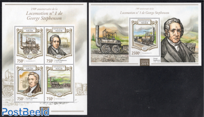 George Stephenson locomotives 2 s/s
