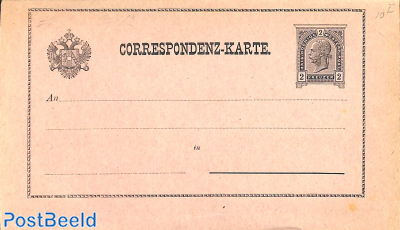 Tax correspondence card 2kr