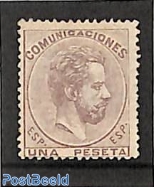 1pta, Stamp out of set, without gum