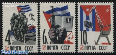 Cuba friendship 3v