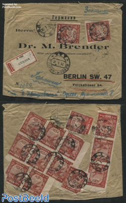 Registered letter from Odessa to Berlin