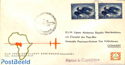 First flight Amsterdam-Conakry