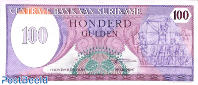 100 gulden 1.11.1985