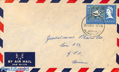 Airmail letter from AUKI to Homara