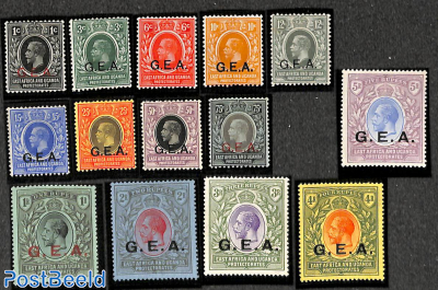 G.E.A. overprints 14v, shortset