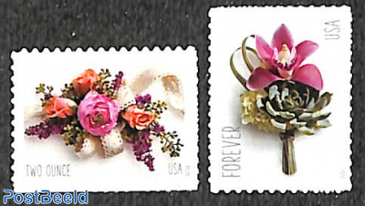 Flower corsages 2v s-a