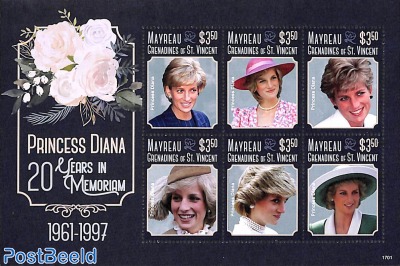 Mayreay, Princess Diana 6v m/s