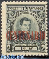 2c, CENTENARIO, Stamp out of set