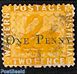 One Penny Overprint 1v