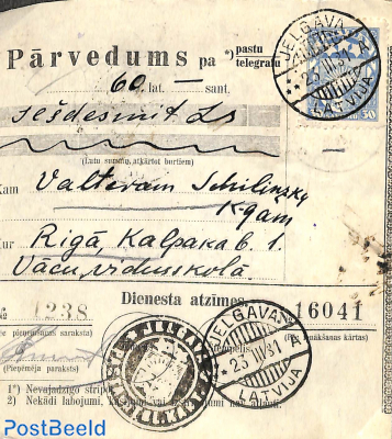 Remittance card