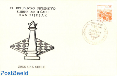 Special card, chess topic