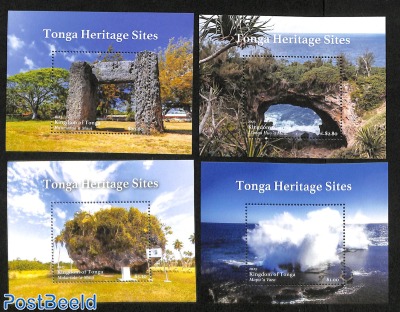Tonga Heritage Sites 4 s/s