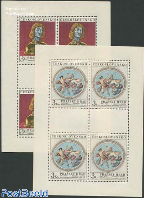 Prague Castle, 2 minisheets