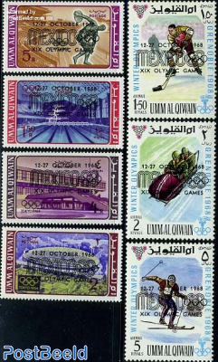 Olympic Games Mexico, overprints 7v