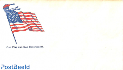 Civil war envelope,One flag and one government