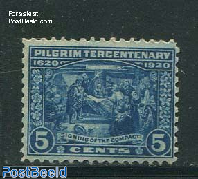 5c Blue, Stamp out of set