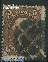 5c brown, used