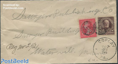 Envelope to Waterville in Maine