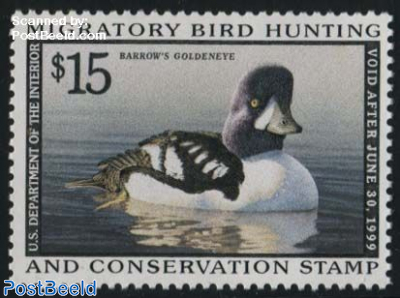 Migratory Bird Hunting Stamp 1v, Barrows Goldeneye